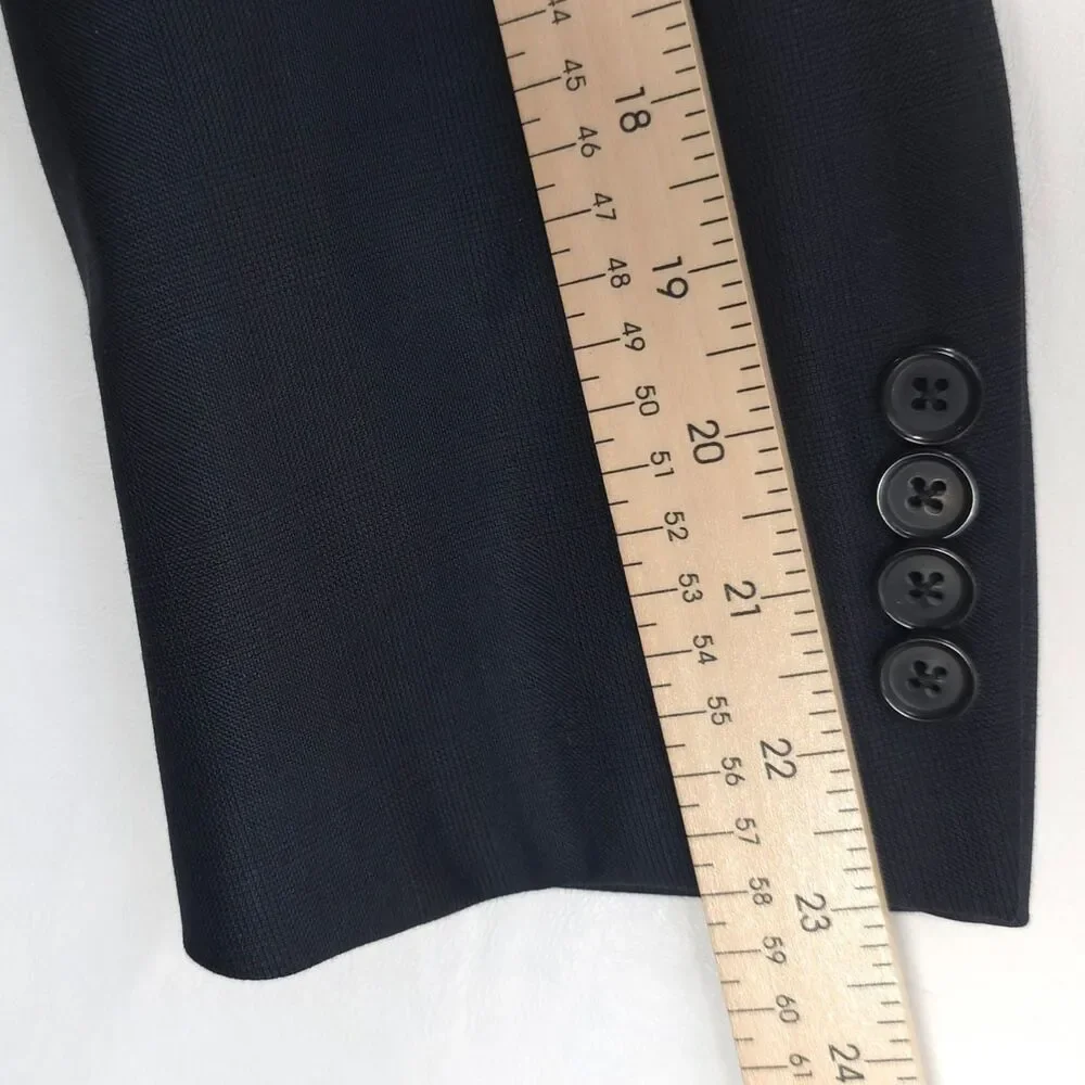 BROOKS‎ BROTHERS 1818 Saxon Wool Blazer 44R Navy Madison Jacket USA Union Made